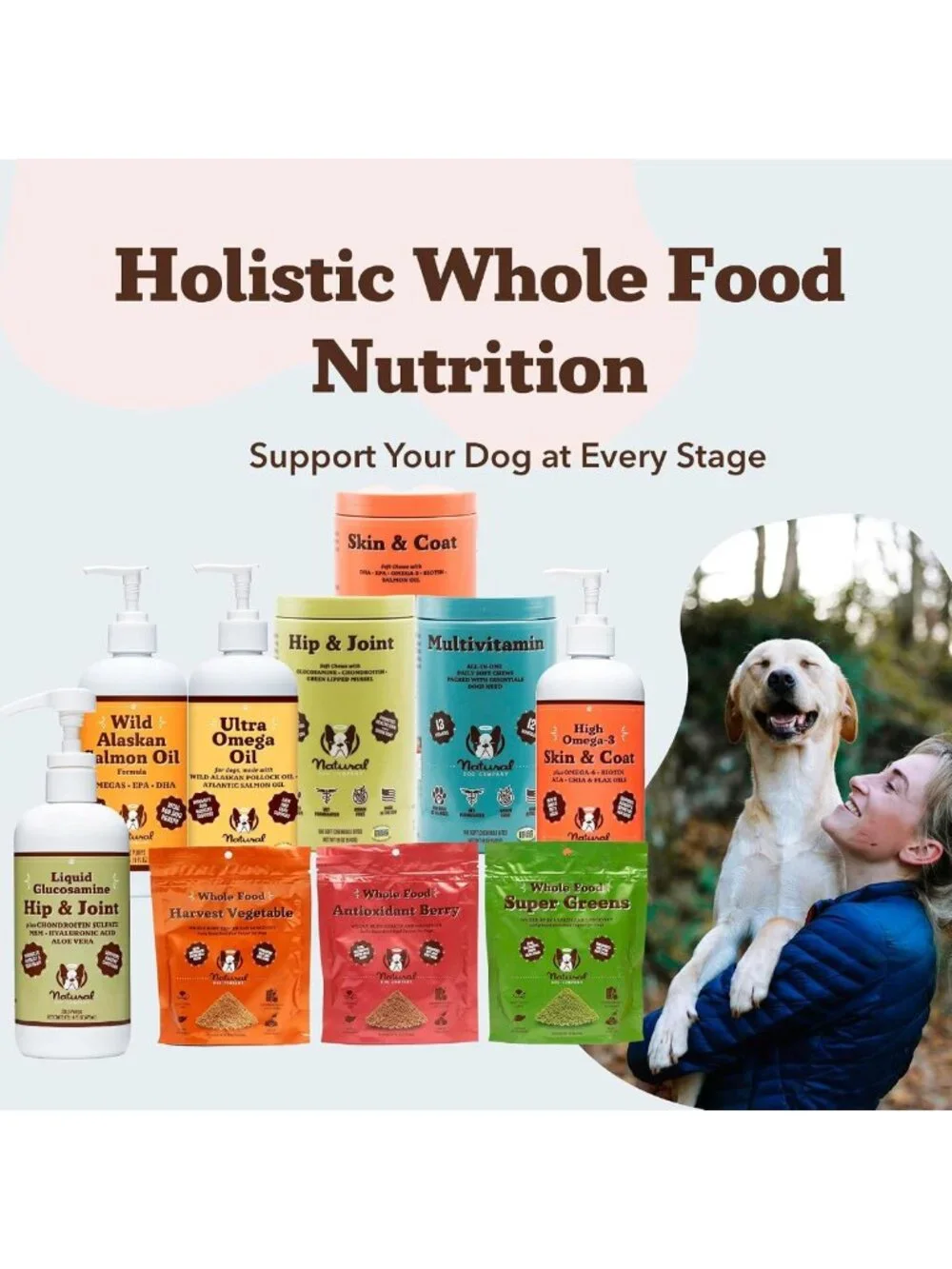 Natural Liquid Glucosamine for Dogs | Extra Strength Joint & Hip Oil, 32 oz.